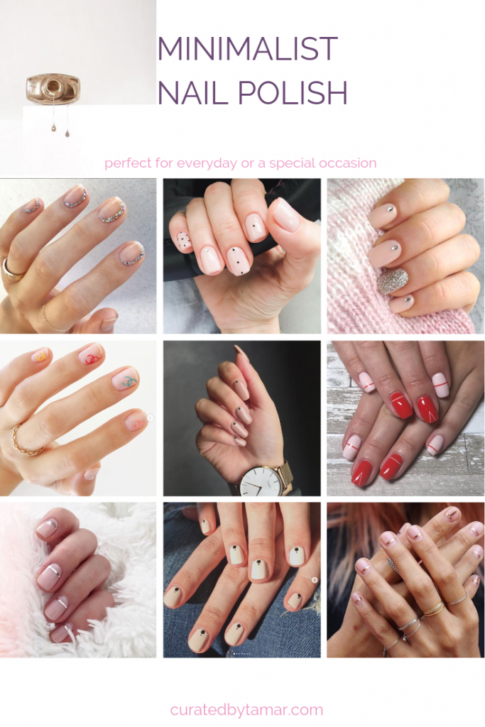9 minimalist nail polish looks collated